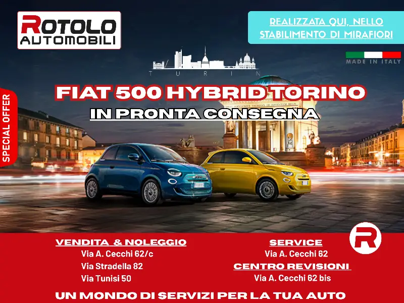 promozione 500 TORINO DISPONIBILI DA ROTOLO AUTOMOBILI!