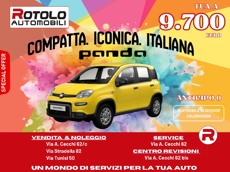 promozione FIAT PANDA PROMO 9700€